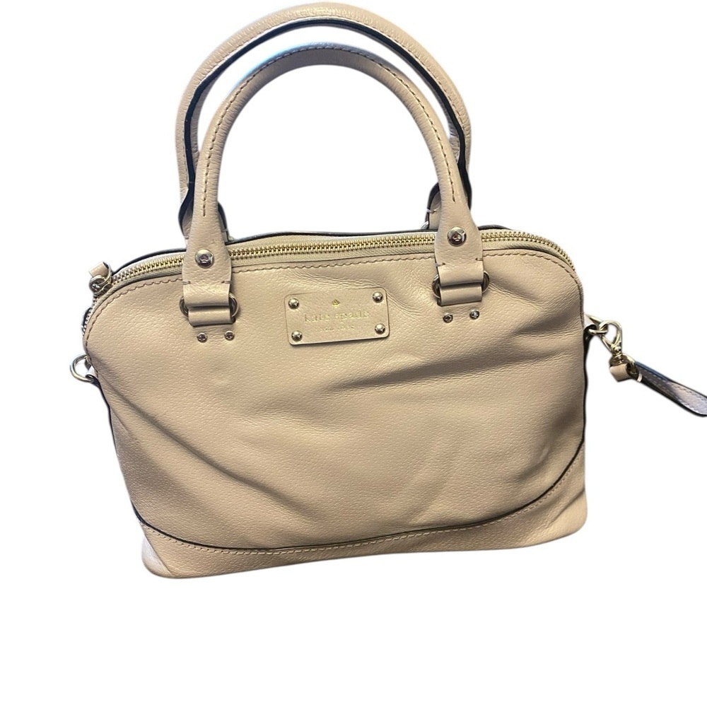 Kate Spade Wellesley Rachelle Cream leather crossbody purse
